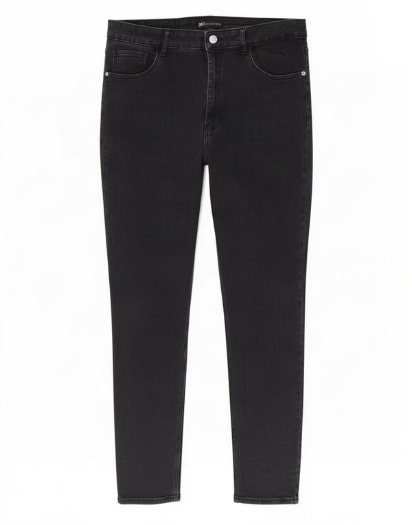 Blugi skinny pentru femei cu talie înaltă Zara EU 46 XL W36 L27 bumbac negru