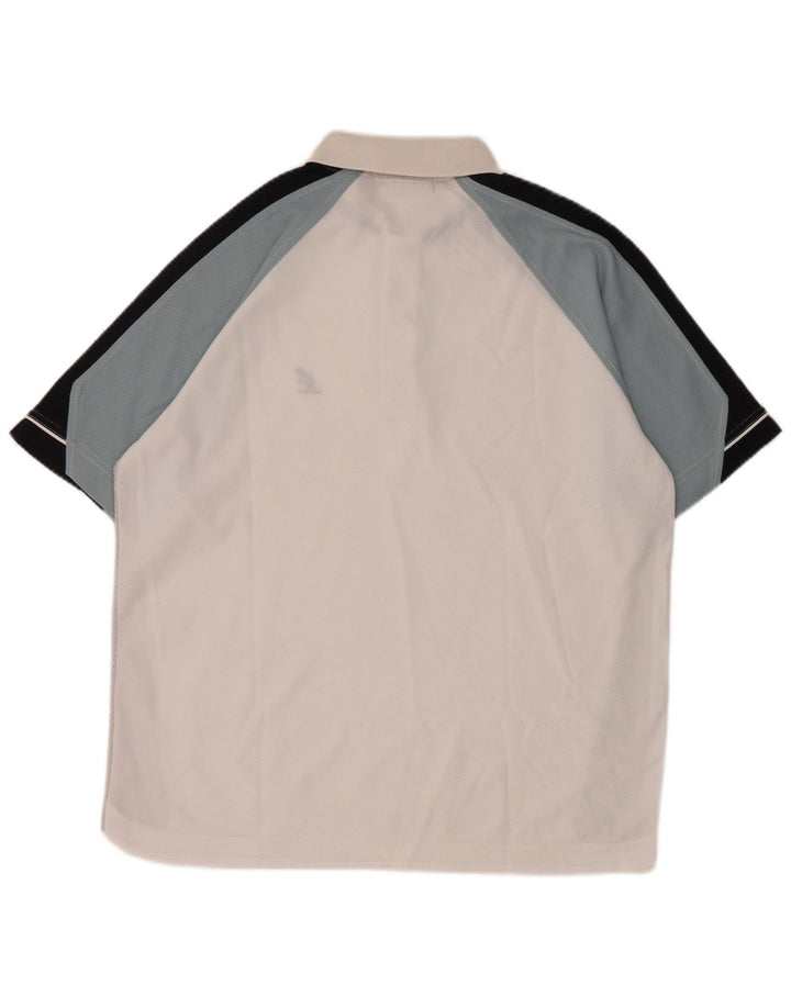 AUSTRALIAN L'ALPINA Tricou polo pentru bărbați, mare, alb, din poliester
