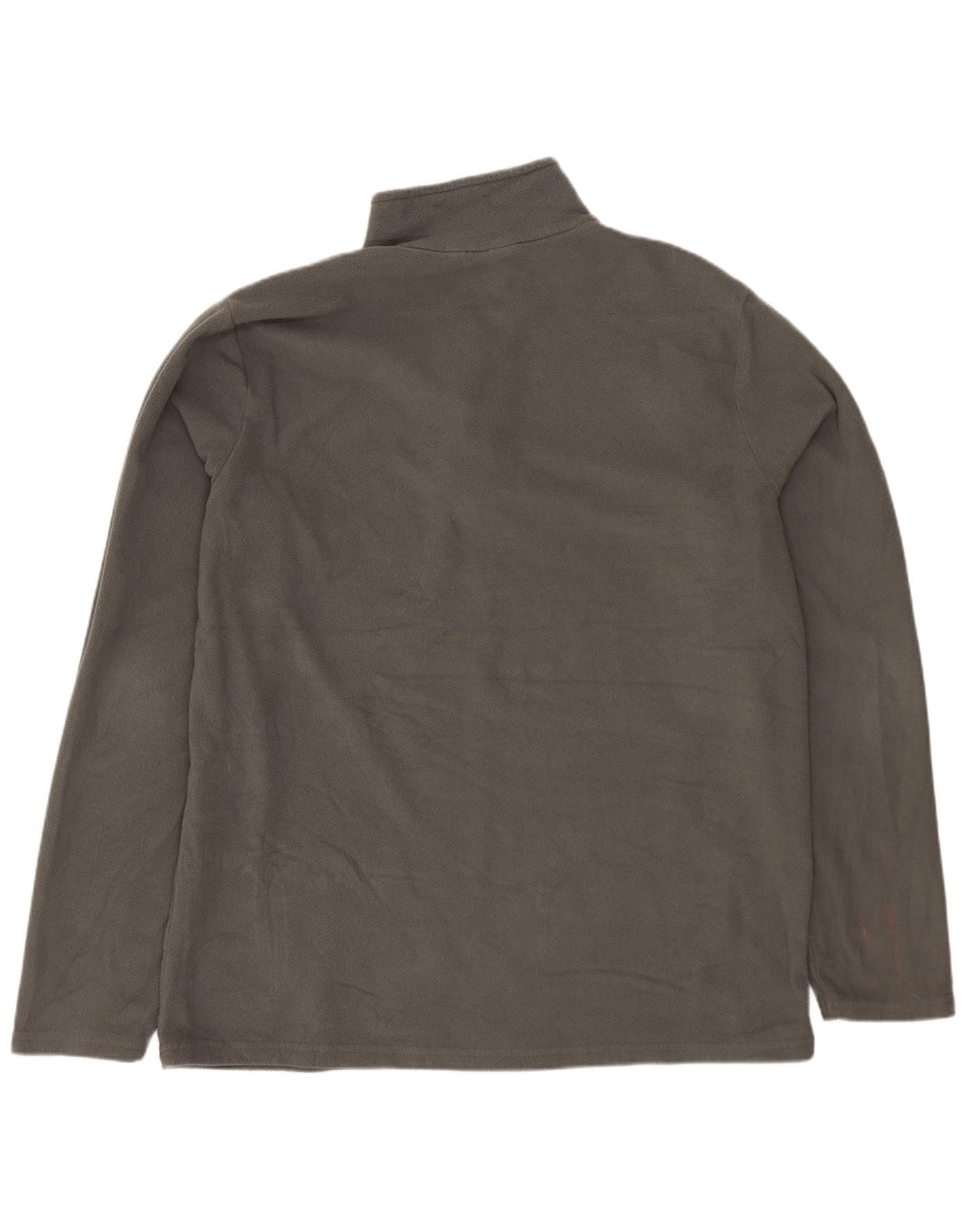 MOUNTAIN WAREHOUSE Pulover pentru bărbați, cu fermoar și gât, poliester mare, gri
