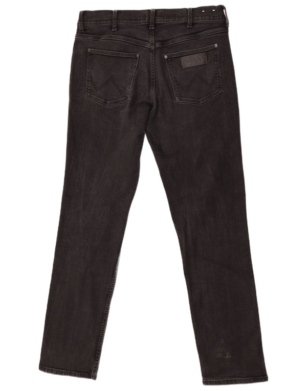 Blugi drepte Wrangler pentru bărbați Greensboro W34 L34 bumbac negru