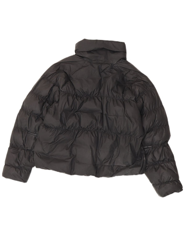 Jachetă căptușită supradimensionată pentru femei Nike, UK 10, poliester negru mic