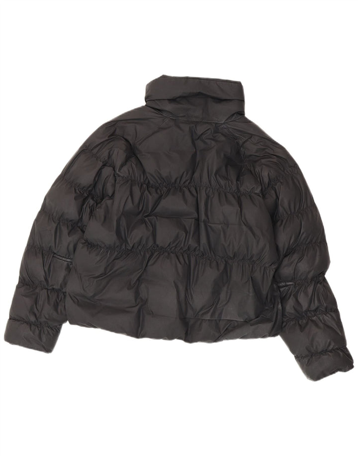 Jachetă căptușită supradimensionată pentru femei Nike, UK 10, poliester negru mic