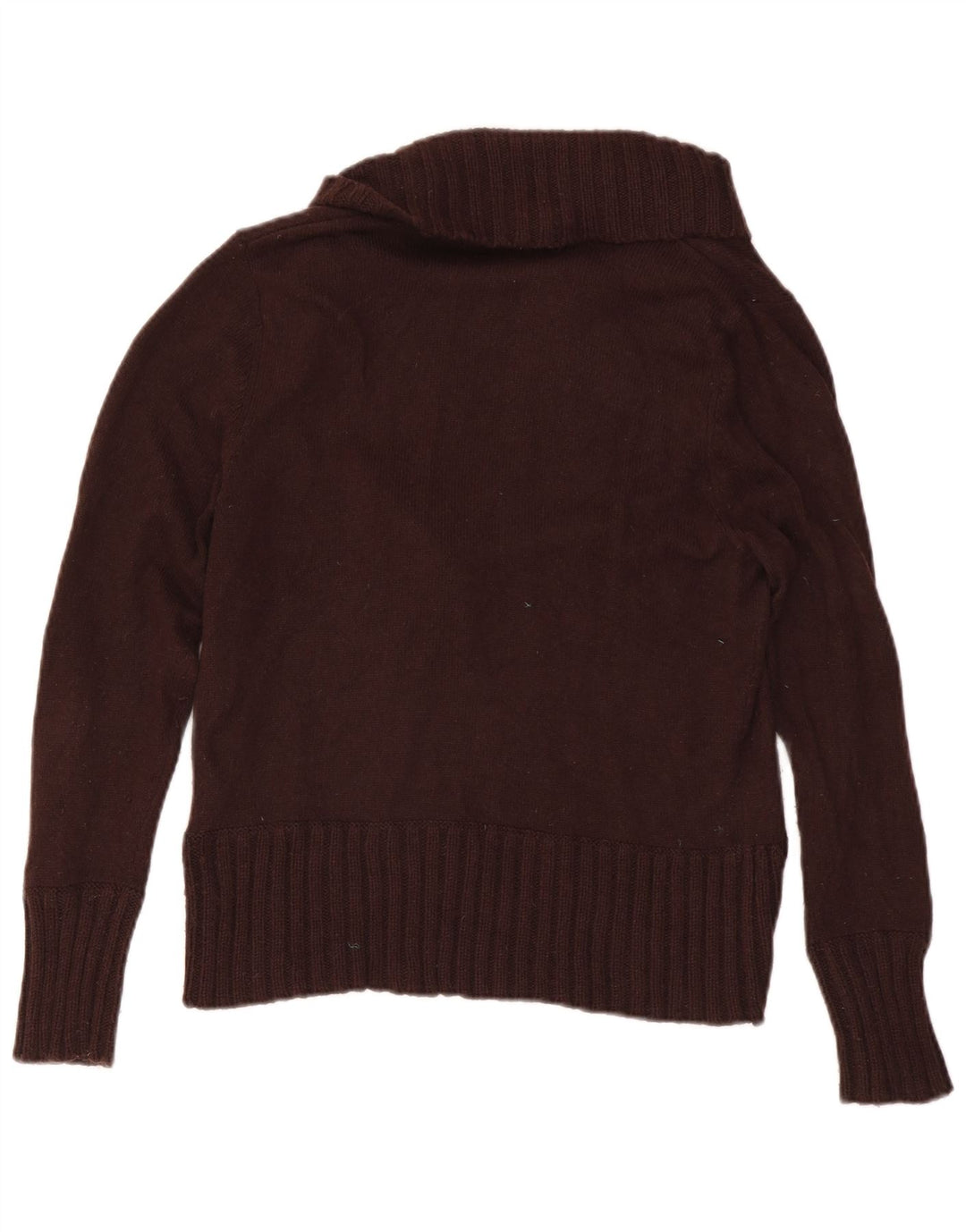 Pulover cardigan pentru femei Marks & Spencer UK 16 mare bumbac maro