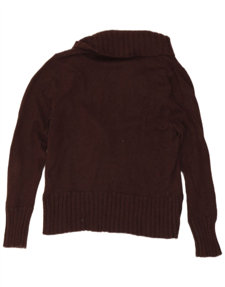 Pulover cardigan pentru femei Marks & Spencer UK 16 mare bumbac maro