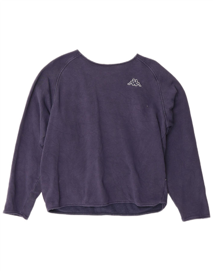 KAPPA Womens Sweatshirt Jumper UK 14 Medium Purple