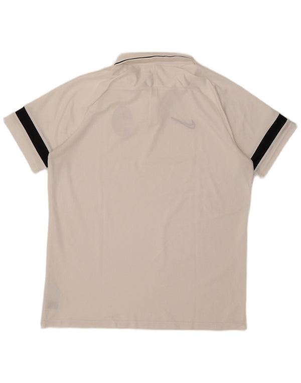 Tricou polo Nike Ascoli Calcio 1898 pentru bărbați XL, alb, poliester color bloc
