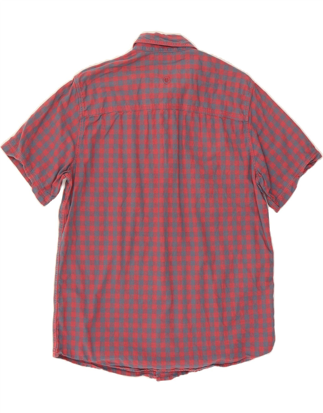 FAT FACE Mens Classic Fit Short Sleeve Shirt Medium Red Gingham Cotton Vintage Fat Face and Second-Hand Fat Face from Messina Hembry 