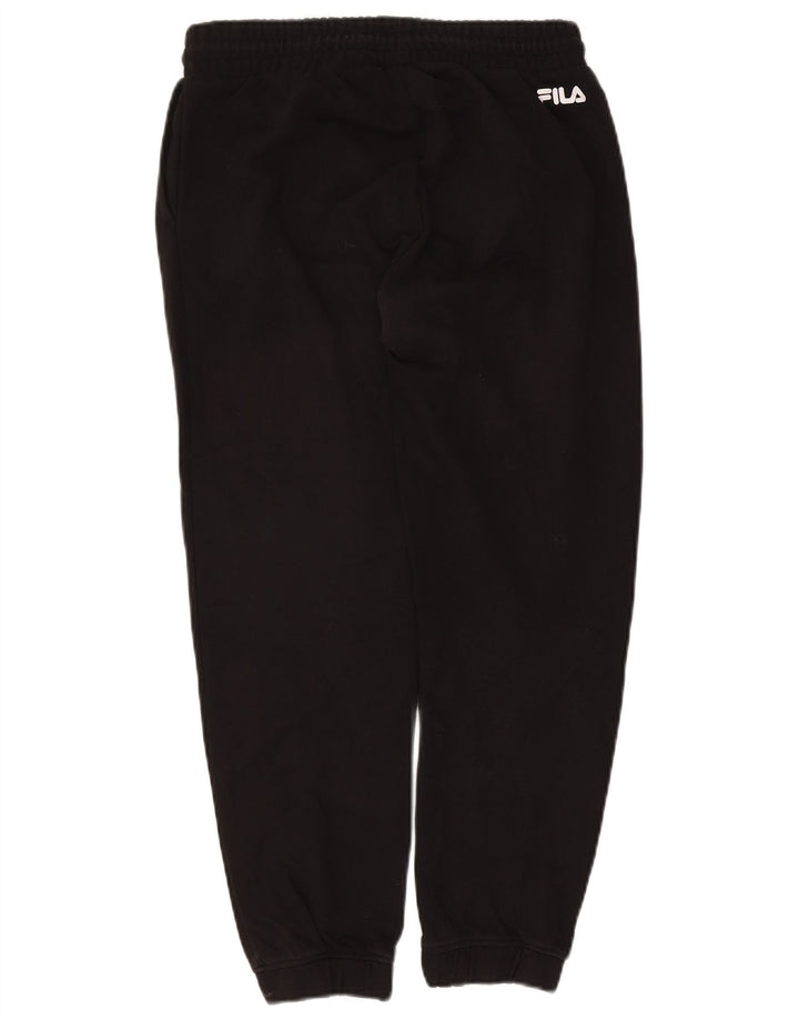 Pantaloni de trening pentru bărbați cu grafică FILA Pantaloni de jogging, bumbac mediu negru