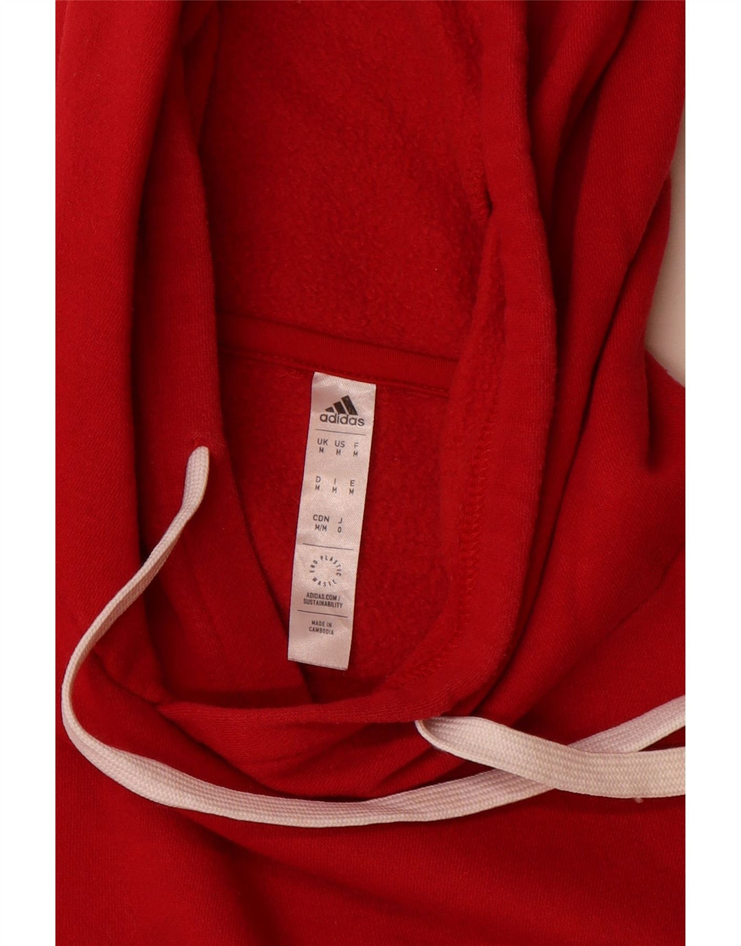 Pulover Adidas pentru bărbați, bumbac roșu mediu