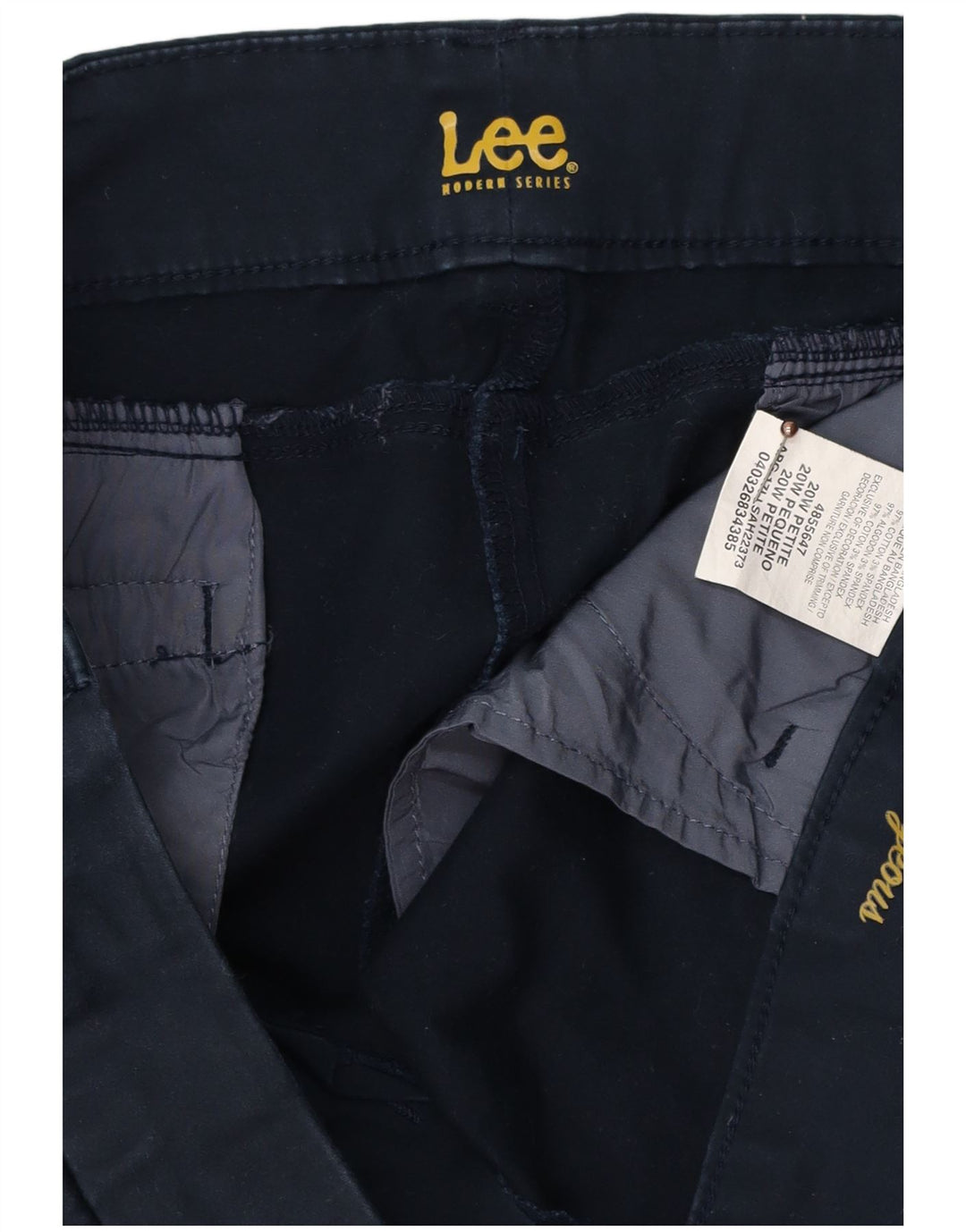 Pantaloni casual drepti LEE pentru femei US 20 3XL W40 L27 bleumarin