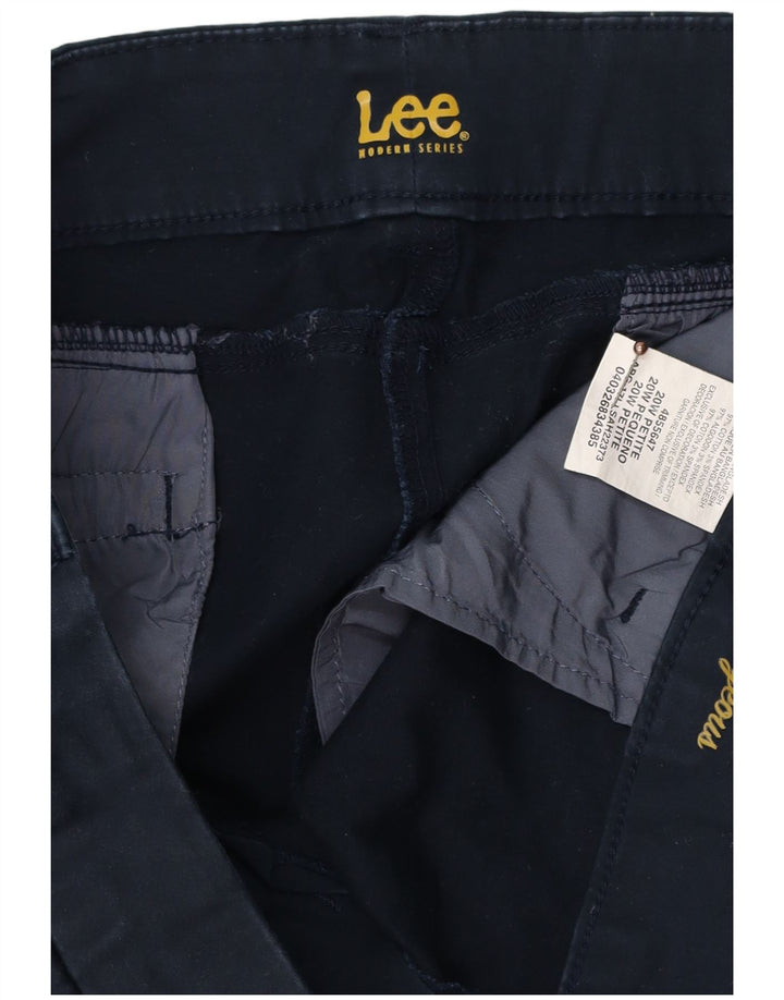 Pantaloni casual drepti LEE pentru femei US 20 3XL W40 L27 bleumarin