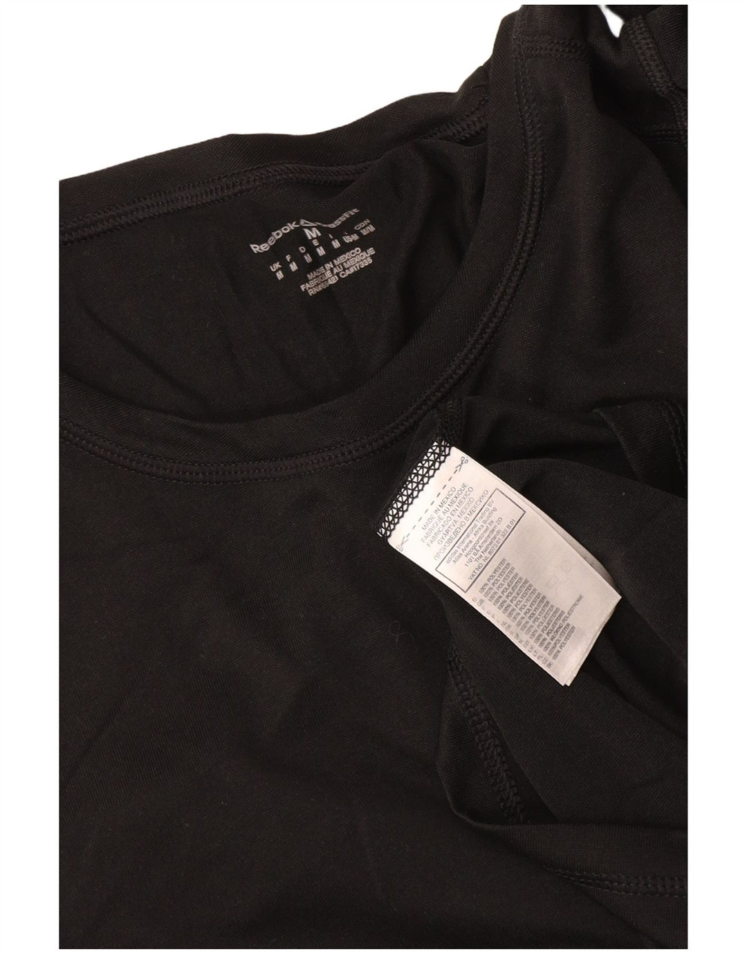 Reebok pentru bărbați Cross Fit Top cu mânecă lungă, poliester mediu negru