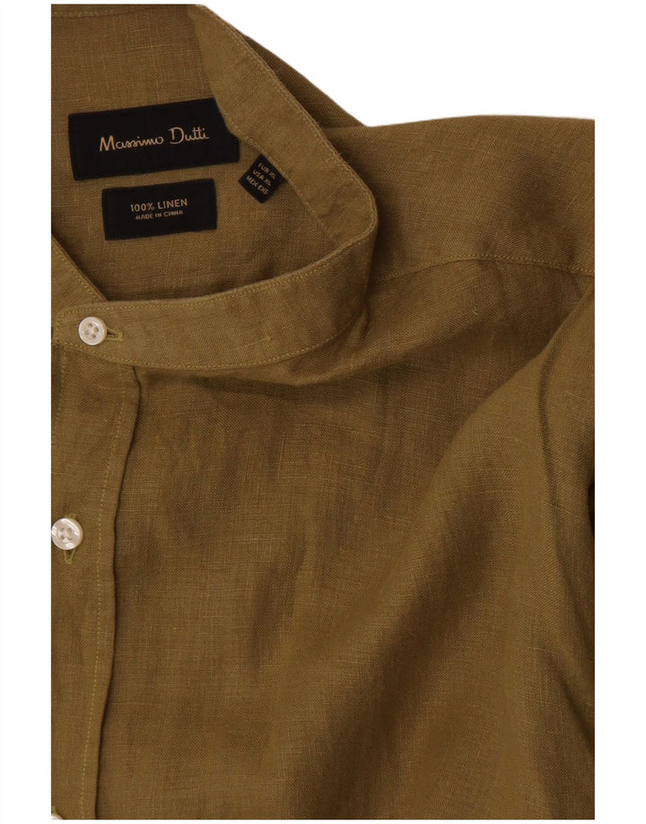 Cămașă Massimo Dutti pentru bărbați XL Kaki In