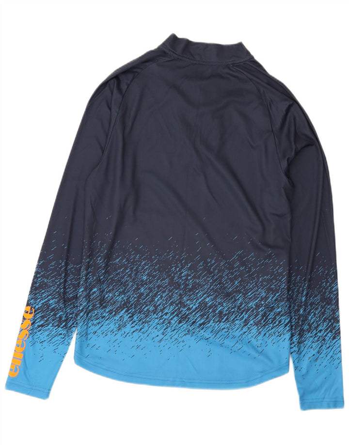 Trening pentru bărbați Ellesse, cu fermoar, cu gât, cu pulover, colorat, mediu, bleumarin