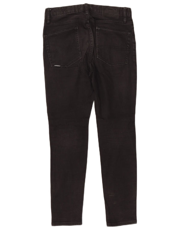 Blugi skinny pentru bărbați Superdry W30 L30 bumbac negru