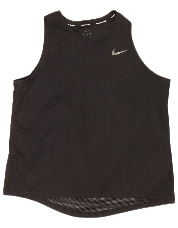Vesta Nike Dri Fit pentru femei UK 14 Poliester mediu negru