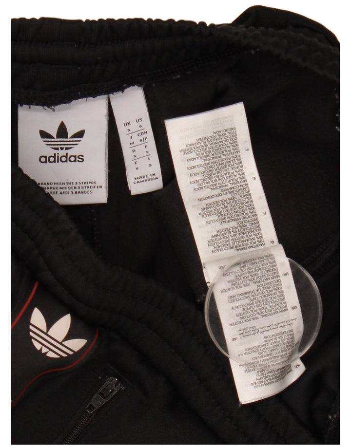 Pantaloni de trening cu grafică Adidas pentru bărbați Pantaloni de jogging Mici Poliester negru