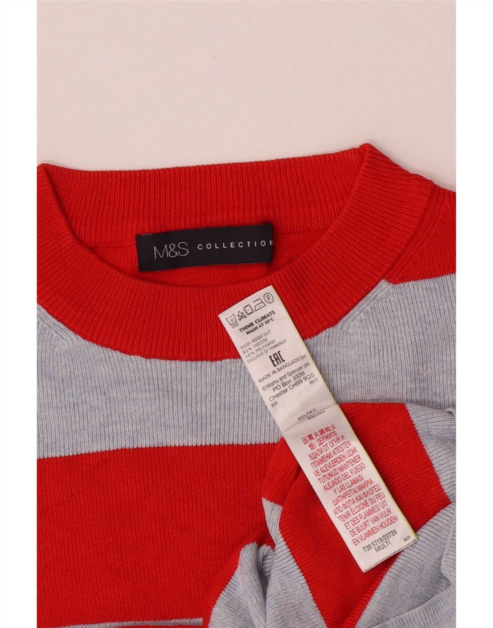 Marks & Spencer Top pentru femei cu mânecă lungă UK 10, mic, multicolor, cu dungi