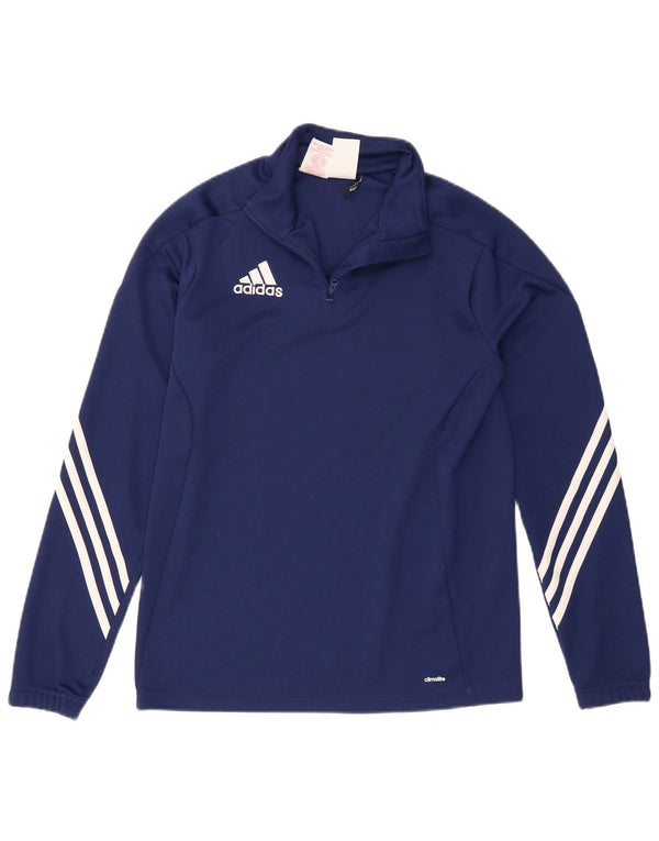Adidas Boys Climalite Pullover Trening Top 13-14 Ani XL Bleumarin