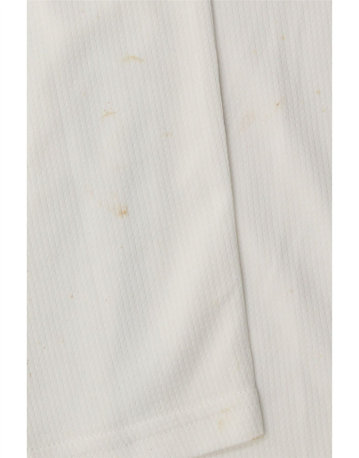 PUMA Womens Top Long Sleeve UK 10 Small White Colourblock