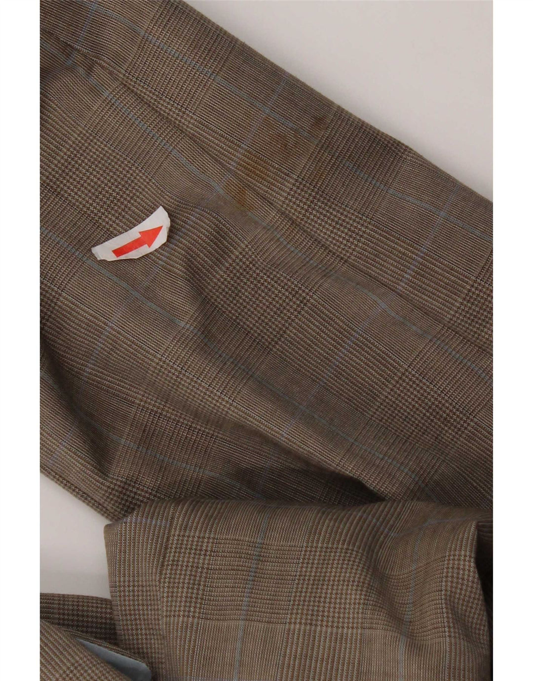 Blazer pentru bărbați Hugo Boss cu 2 nasturi EU 48 Lână virgină carouri maro mediu