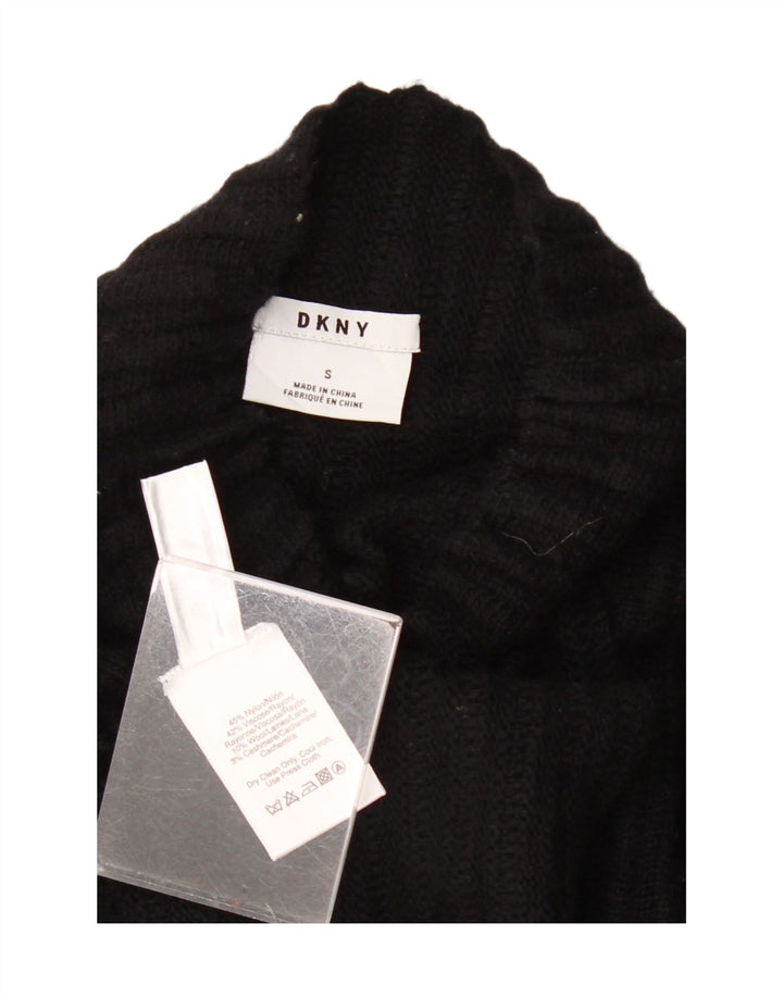 DKNY Pulover oversized cu gât țestoasă pentru femei UK 10 Small Black