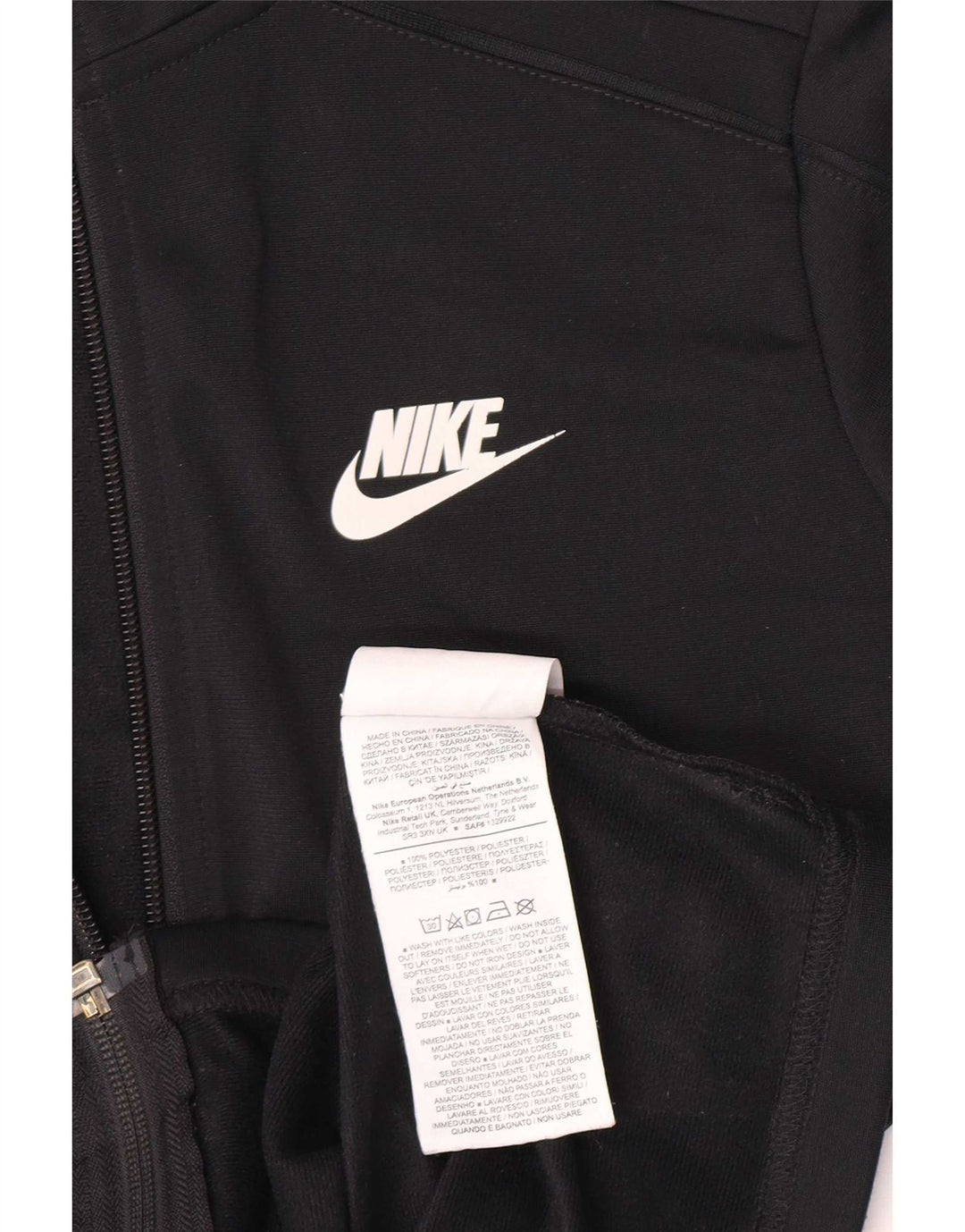 Jachetă de trening pentru băieți Nike 10-11 ani Poliester negru mediu