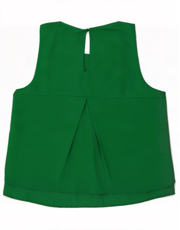 Bluză fără mâneci pentru femei Zara UK 6 XS Poliester verde