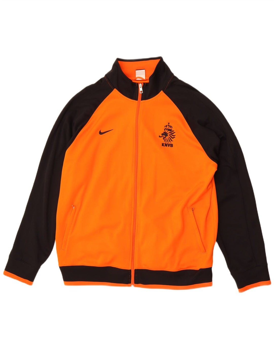 Jachetă de top pentru trening grafic KNVB Nike pentru bărbați 2XL portocaliu colorblock