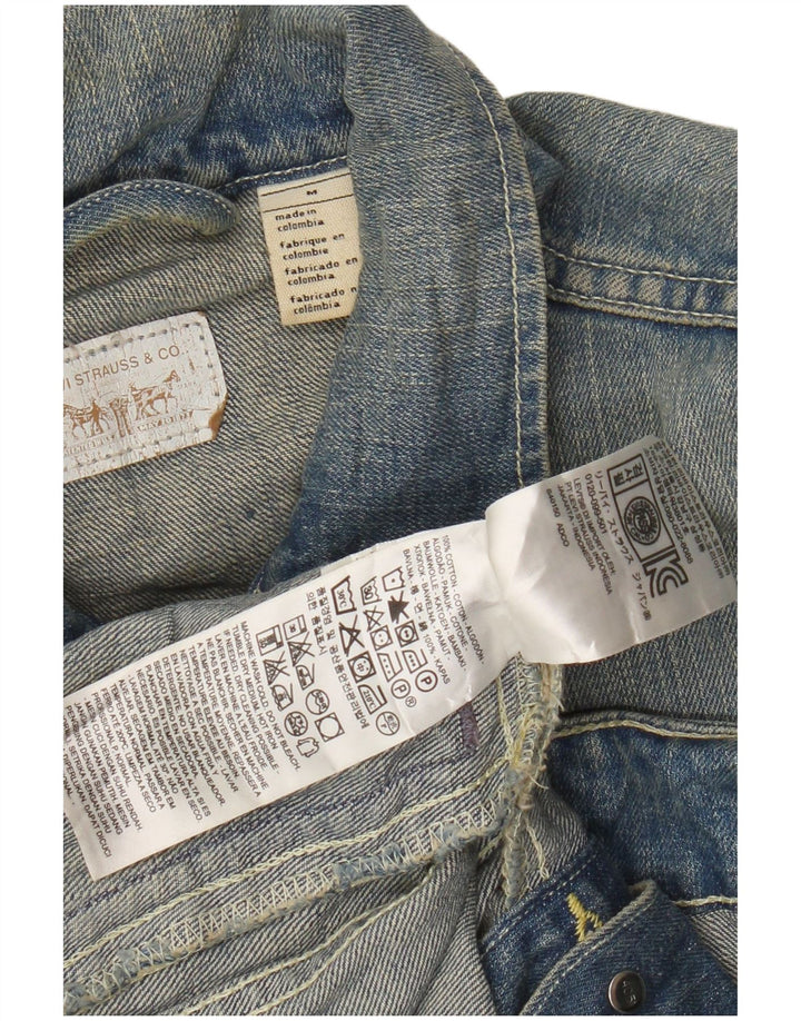 Jachetă de blugi Levi's pentru femei UK 12, bumbac albastru mediu