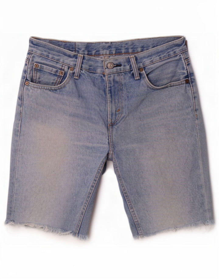 Pantaloni scurți Levi's 511 denim pentru bărbați, mediu W30, bumbac albastru
