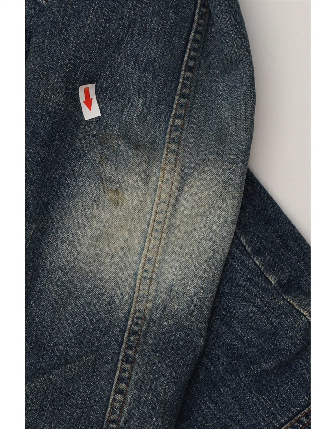Jachetă de denim Sherpa Liu Jo pentru femei UK 10, bumbac albastru mic