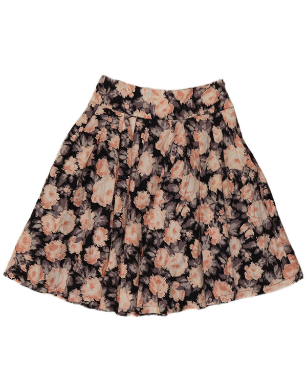 Fusta plisată pentru femei Laura Ashley UK 10 Small W29 Multicolor Floral