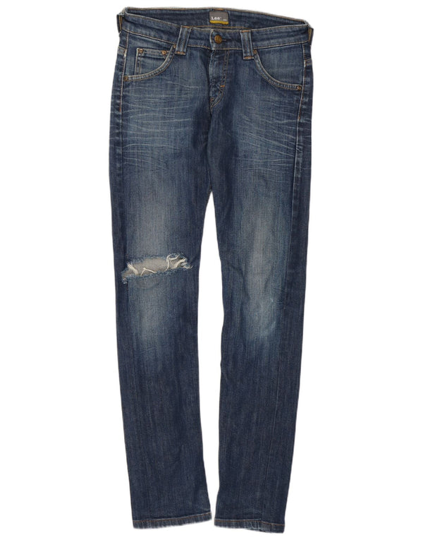 Lee Girls Perry blugi skinny distressed 12-13 ani W26 L29 albastru bumbac