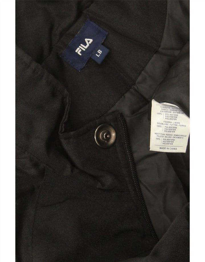 Jachetă Windbreaker Băieți Fila 13-14 Ani Mare Poliester Negru