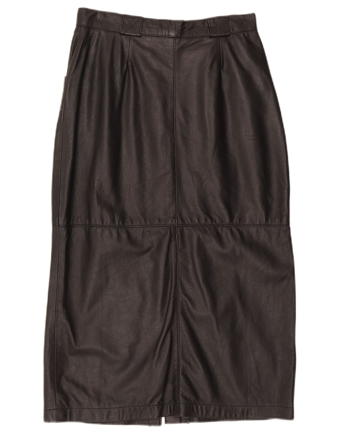Fusta din piele vintage pentru femei W28 Medium Black