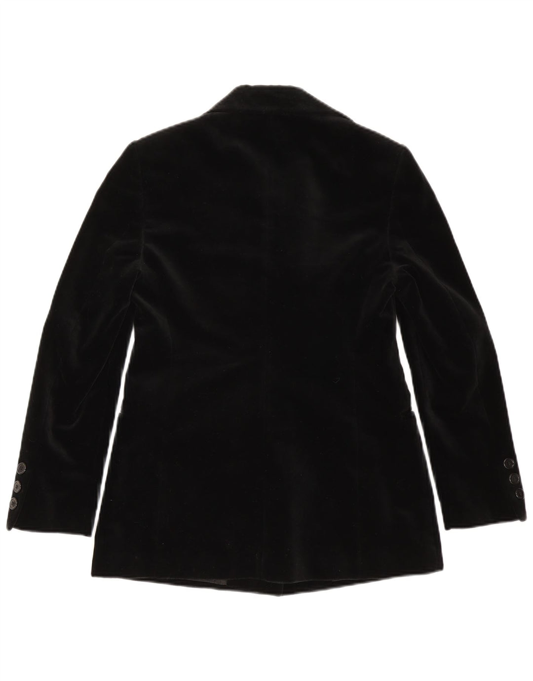 Adele Fado Jachetă pentru femei din catifea cu 3 nasturi, UK 12 Medium Black