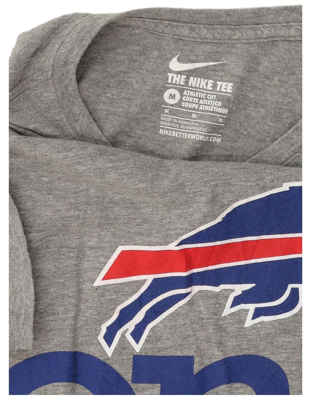 Tricou grafic Nike Buffalo Bills pentru bărbați Top Medium Gri Flecked