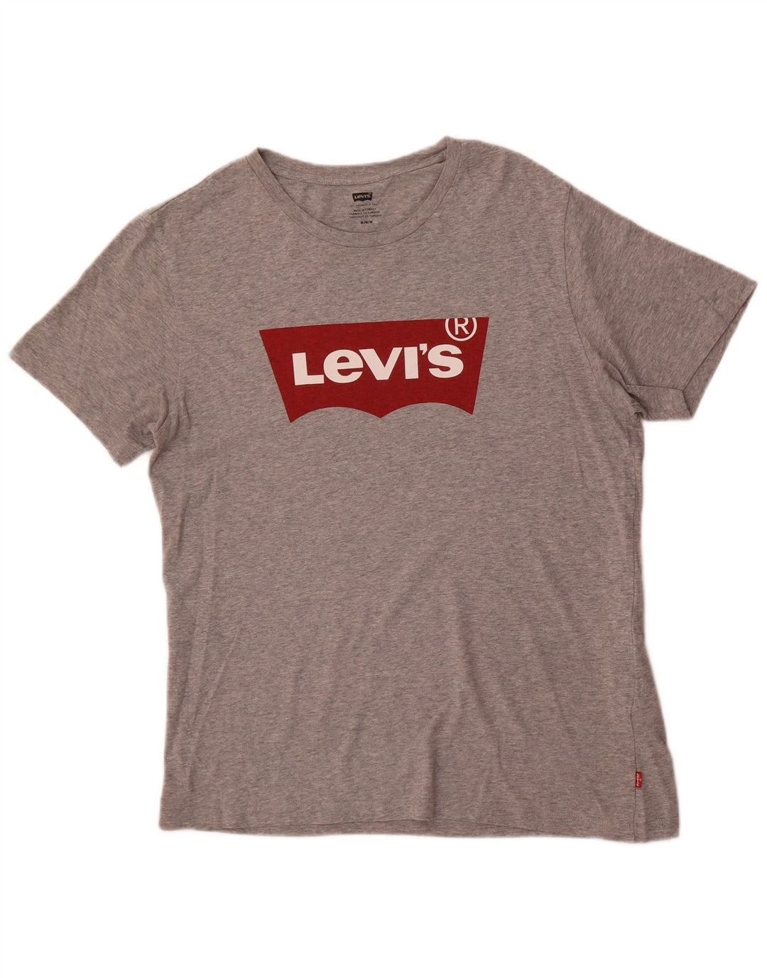 Tricou cu grafic Levi's pentru bărbați Top din bumbac cu pete gri mediu