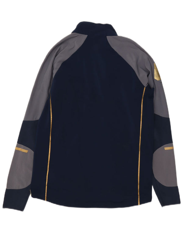 Trening pentru bărbați Adidas Pullover Top UK 38/40 Medium Bleumarin Colorblock
