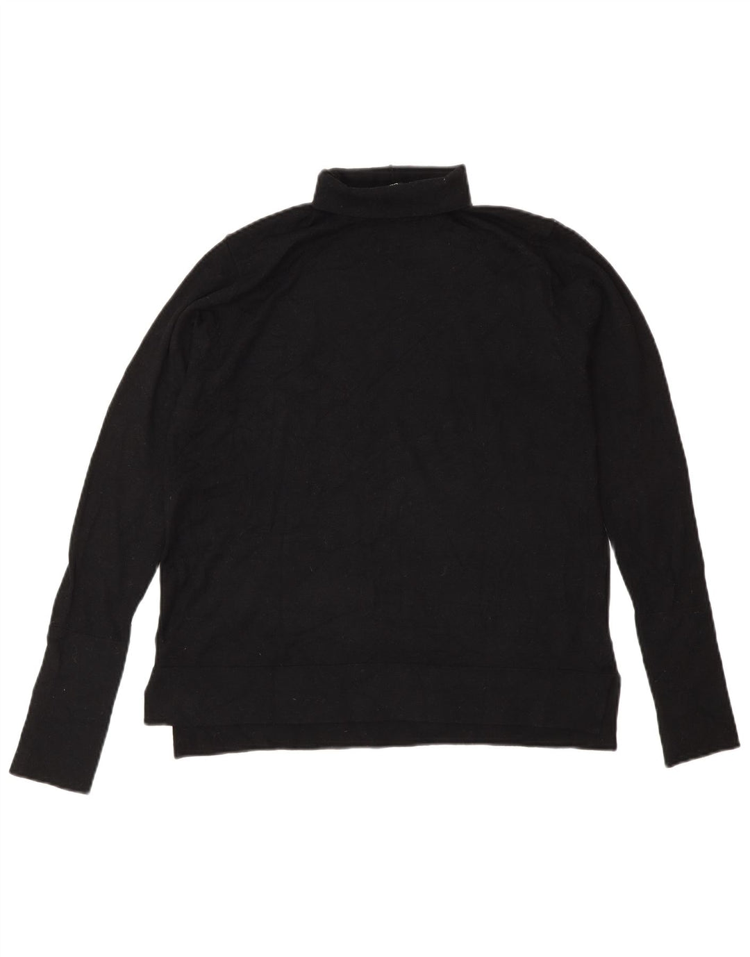 Pulover pentru femei cu gât rulat Zara UK 14 Medium Black Modal