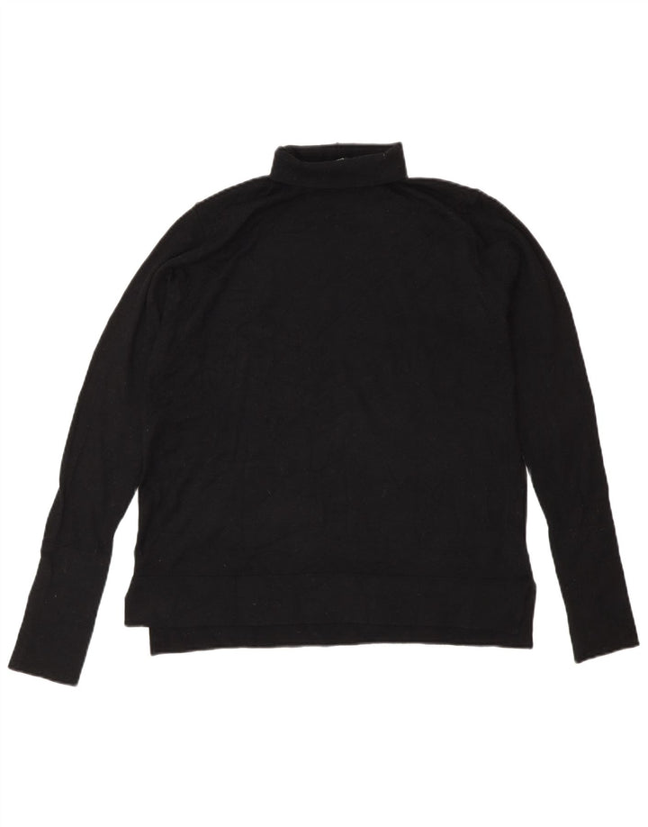 Pulover pentru femei cu gât rulat Zara UK 14 Medium Black Modal