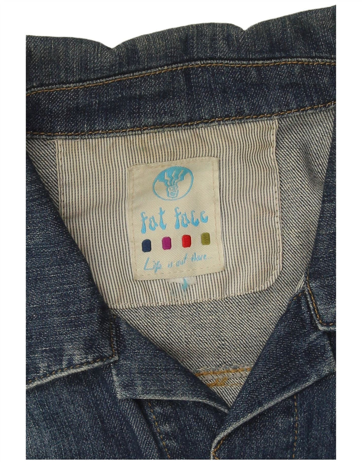 Jachetă de blugi pentru femei Fat Face UK 16, mare, albastru, bumbac