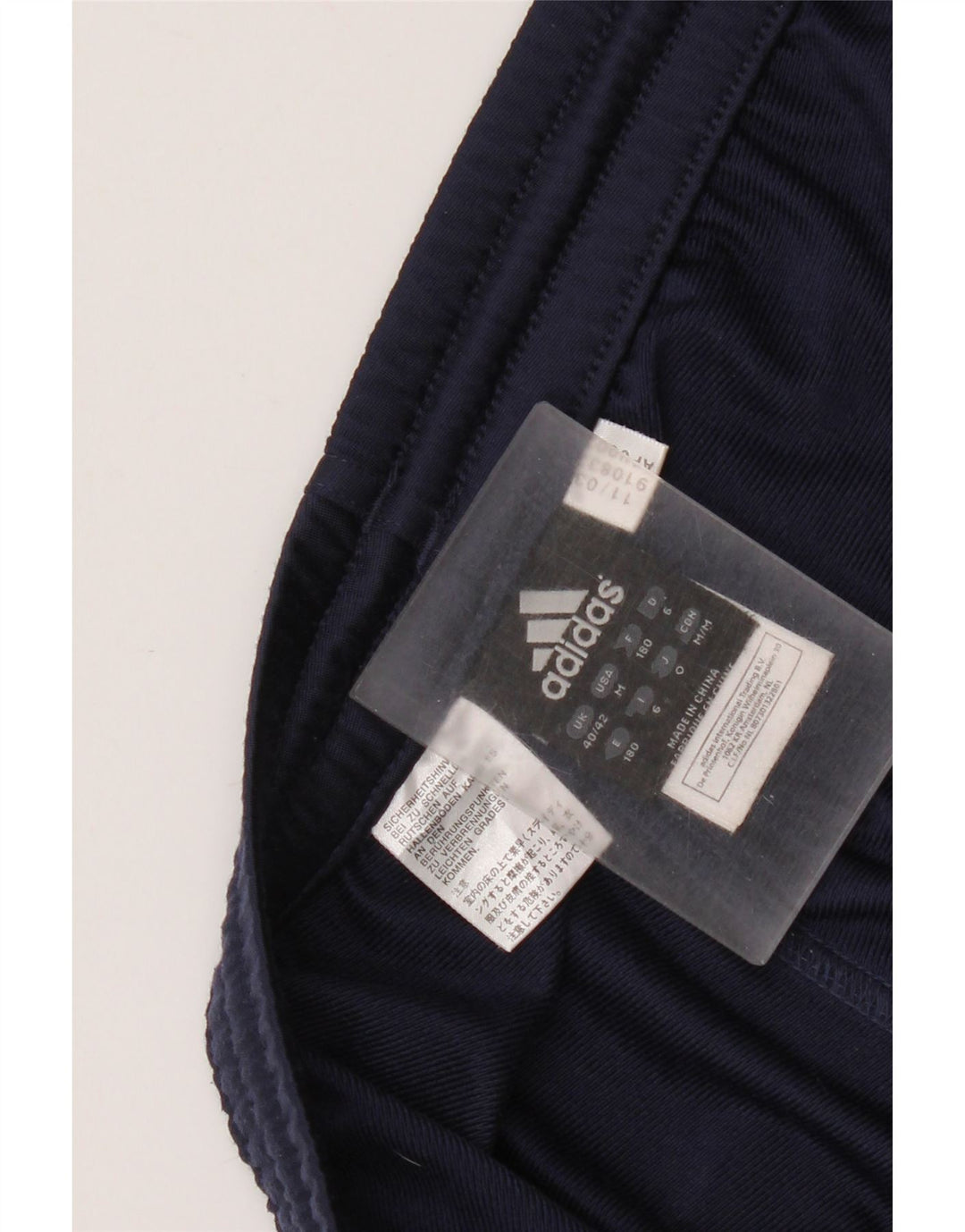 Pantaloni de trening pentru bărbați Adidas Pantaloni de jogging Marea Britanie 40/44 Poliester mediu bleumarin