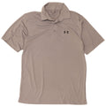 Tricou polo Under Armour Heat Gear pentru bărbați, poliester gri mediu