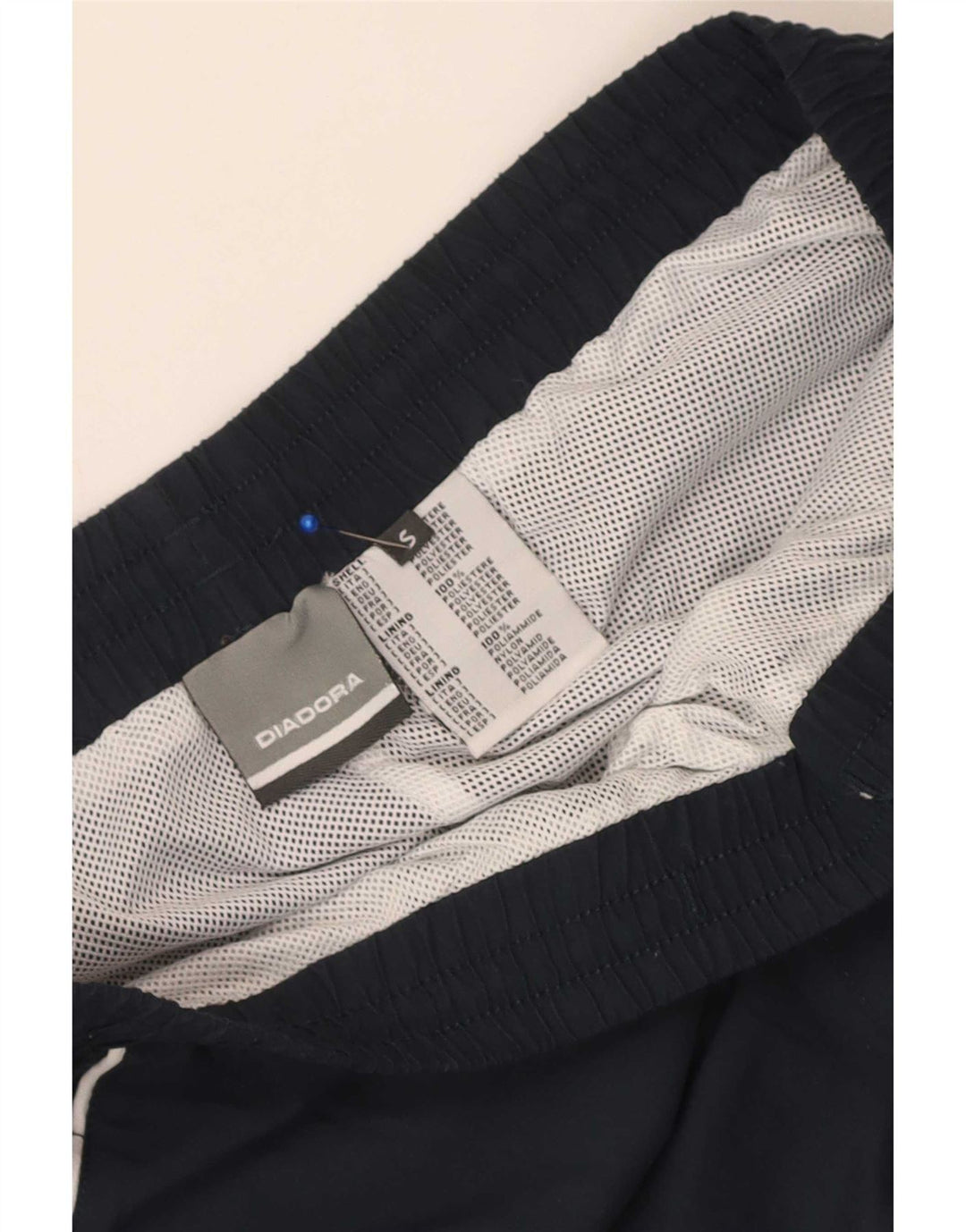 Pantaloni de trening Diadora pentru bărbați, poliester, albastru mic
