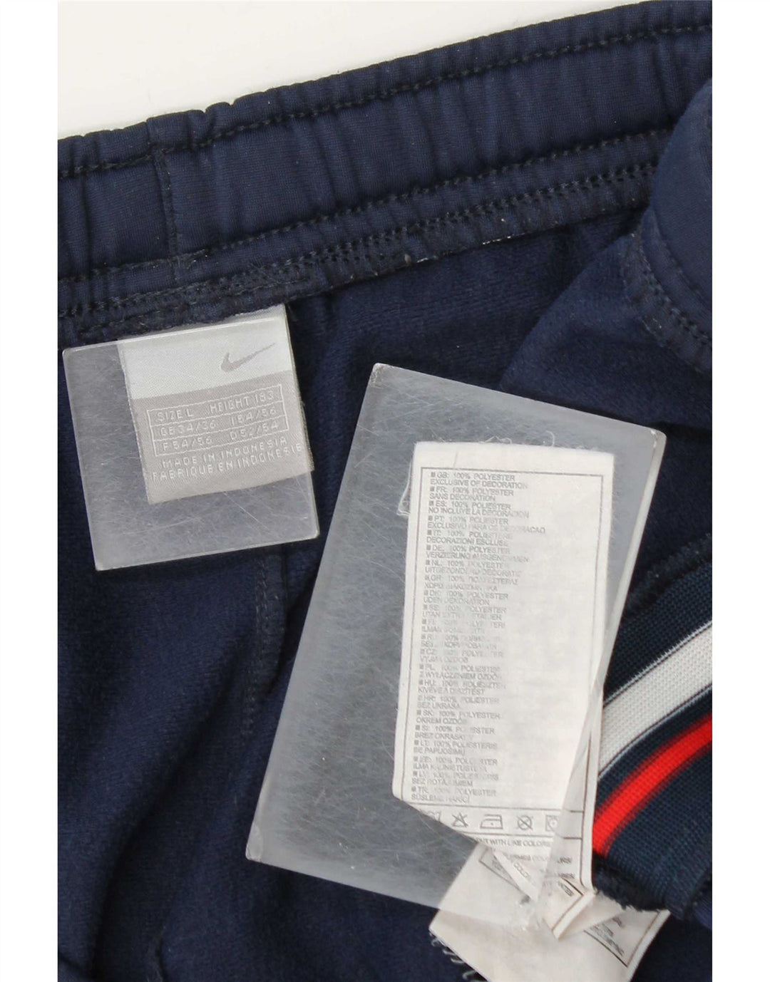 Pantaloni de trening Nike Air pentru bărbați Marea Britanie 34/36 Poliester mare, albastru bleumarin