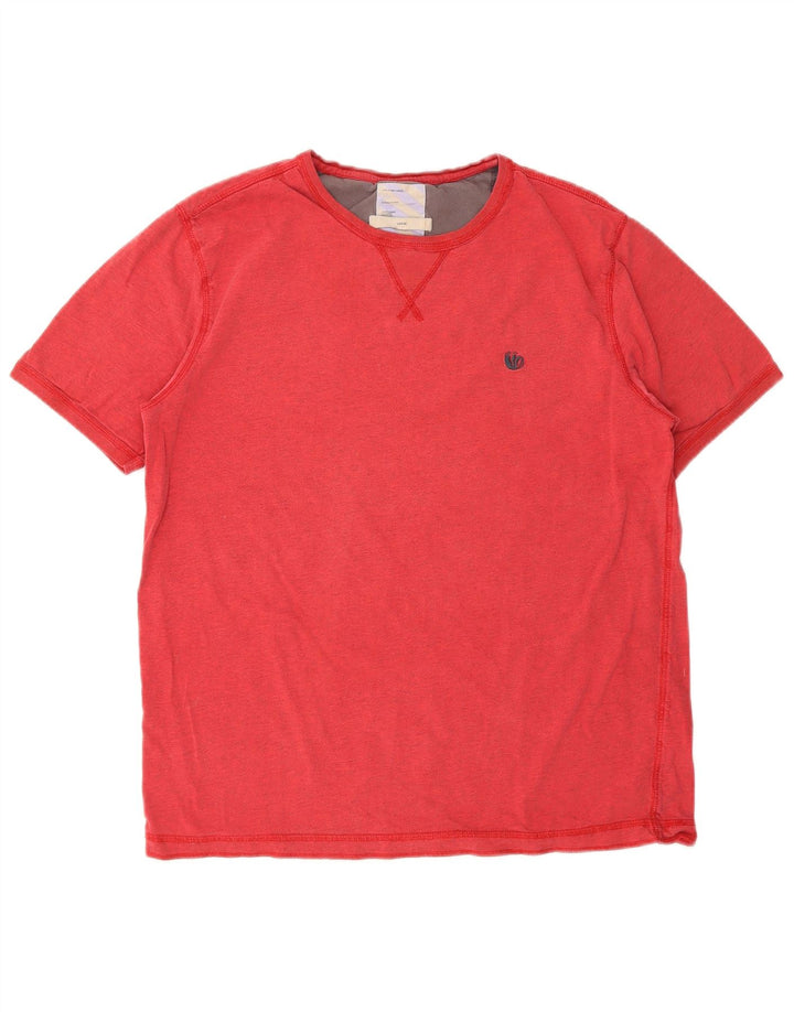 FAT FACE Tricou Bărbați Top Mare Bumbac Roșu