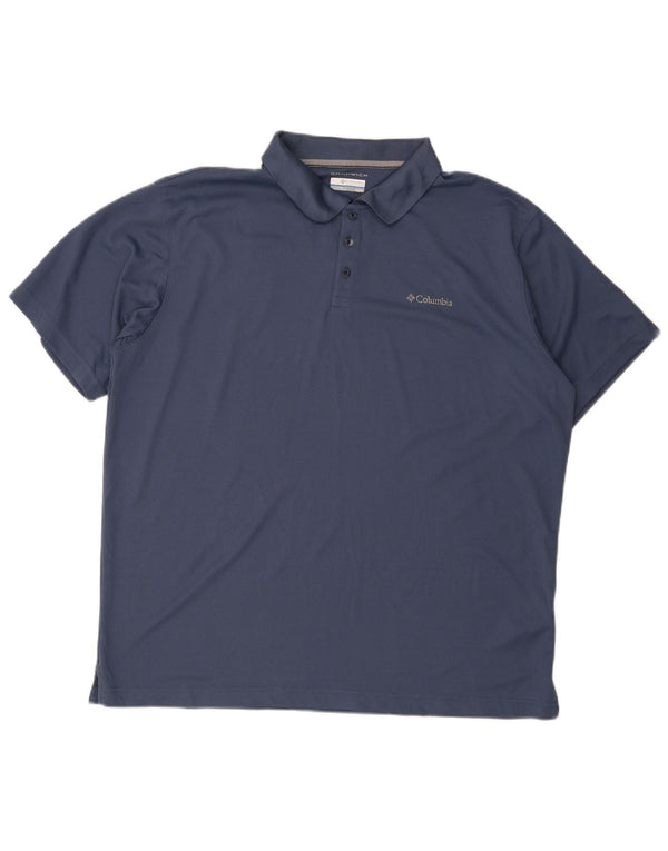 Tricou polo Columbia Omni-Wick pentru bărbați XL, poliester bleumarin