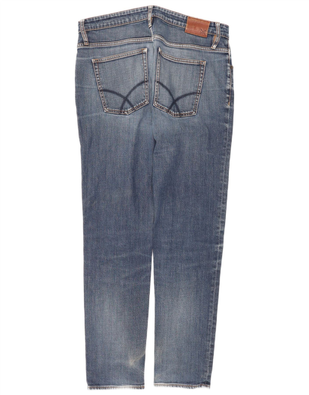 Crew Clothing Blugi slim pentru bărbați W36 L31 Bumbac albastru